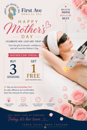 Laser Hair Removal buy 3 sessions and get 1 free (same treatment area)